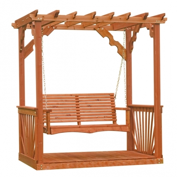 Awesome Leisure Time Products Pergola Shop Leisure Time Products 2 Seat Wood Adirondek Pergola Swing At