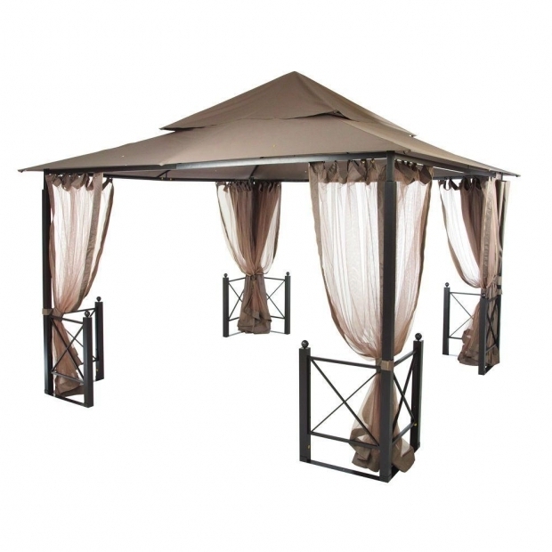 Awesome Home Depot Gazebos And Canopies Hampton Bay 12 Ft X 12 Ft Harbor Gazebo Gfs01250a The Home Depot