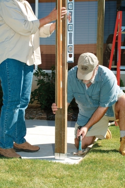 Outstanding Pergola Post Anchor How To Build A Pergola Step Step Diy Building A Pergola